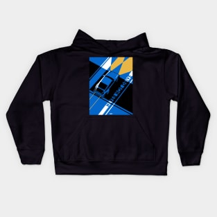 911 Turbo: Never Not Drive (Blue) Kids Hoodie